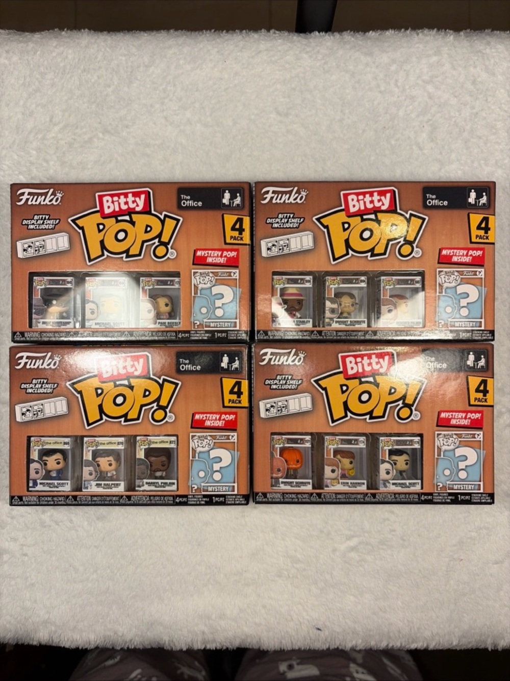 Funko Bitty Pop! The Office 4-Pack - Orange, Brown, White